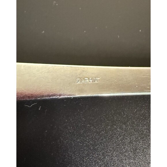 Vintage Japan Tea Bag Strainer Holder Handled Silver Hanging Spoon 8.5" - Picture 5 of 6